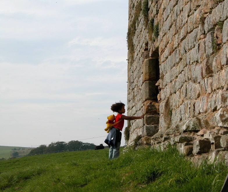Child at Thirlwall Castle